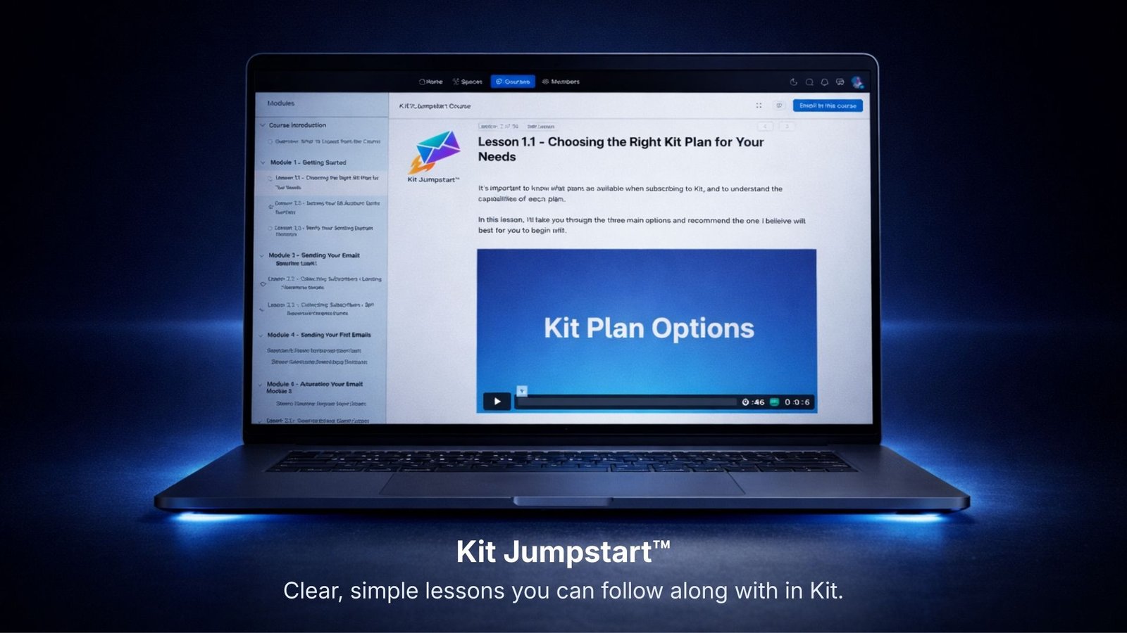 Kit Jumpstart Laptop Dark Background 0-degree
